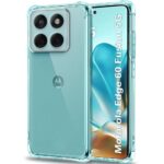 Transparent Crystal Clear Back Cover Case for Motorola Moto Edge 60 Fusion 5G Slim, Durable, Shockproof Protection