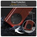 Shock Proof Flip Cover Back Case for Honor X9B 5G | Magnetic Wallet Leather Case with Stand - Image 4