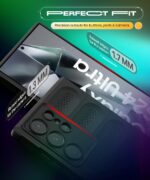 Ultimate Silicone Back Cover Case for Samsung Galaxy S24 Ultra 5G | Heat Dissipation Thin Soft TPU | 360? Camera Protection | Breathable Cooling Holes ? Pitch Black - Image 8