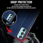 Shock Proof Flip Cover Back Case for Samsung Galaxy M55 5G | Magnetic Wallet Leather Case with Stand - Image 8