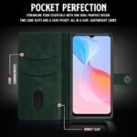 Shock Proof Flip Cover Back Case for Vivo Y21 | Magnetic Wallet Leather Case with Stand - Image 4