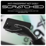 Back Cover for iQOO Z9x 5G | Ultra Slim Soft Rubberised Case | Inner Velvet Fabric Lining | Matte Silicone Flexible Mobile Case | Camera Protection - Black - Image 8