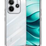 Transparent Back Cover Case for Compatible with Redmi Note 14 5G | Raised Bumps for Full Device & Camera Protection Shockproof TPU Silicone Back Case Mobile Cover Transparent