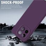 Back Cover for iQOO Neo 10 5G | Ultra Slim Soft Rubberised Case | Inner Velvet Fabric Lining | Matte Silicone Flexible Mobile Case | Camera Protection - Purple - Image 3