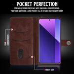 Shock Proof Flip Cover Back Case for Xiaomi Mi Redmi Note 13 Pro Plus 5G | Magnetic Wallet Leather Case with Stand - Image 6