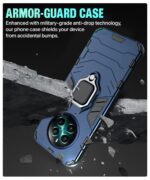 Shock Proof Back Case Mobile Cover for Realme Narzo 70 | Narzo 70 Pro | Realme 12 Plus | P1 5G | Back Cover Case (Tough Armor | Hybrid PC + TPU | Ring Holder & in-Built Kickstand | Blue) - Image 5