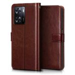 Shock Proof Flip Cover Back Case for Oppo A57 | Magnetic Wallet Leather Case with Stand - Image 2