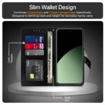Shock Proof Flip Cover Back Case for Xiaomi 14 Civi 5G | Magnetic Wallet Leather Case with Stand - Image 3