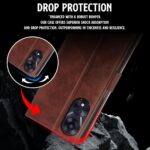 Shock Proof Flip Cover Back Case for Oppo A78 5G | Magnetic Wallet Leather Case with Stand - Image 5