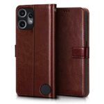Shock Proof Flip Cover Back Case for Cmf By Nothing Phone 2 Pro 5G | Magnetic Wallet Leather Case with Stand - Image 2