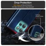 Shock Proof Flip Cover Back Case for Motorola Moto Edge 50 5G | Magnetic Wallet Leather Case with Stand - Image 8