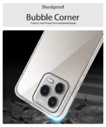 Transparent Back Cover Case for Lava Bold N1 Pro | Raised Bumps for Full Device & Camera Protection Shockproof TPU Silicone Back Case Mobile Cover Transparent - Image 4