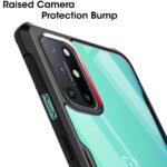 Shock Proof Clear Back Case Mobile Cover for 1+ OnePlus 8T (Hard | Hybrid PC + TPU | Full Armour Device & Camera Protection | Black) - Image 4