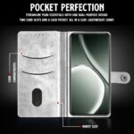 Shock Proof Flip Cover Back Case for Realme Gt 6T 5G | Magnetic Wallet Leather Case with Stand - Image 6