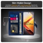 Shock Proof Flip Cover Back Case for Iqoo Z9S Pro 5G | Magnetic Wallet Leather Case with Stand - Image 6