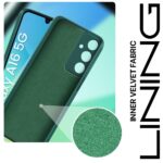 Back Cover for Samsung Galaxy A16 5G | Ultra Slim Soft Rubberised Case | Inner Velvet Fabric Lining | Matte Silicone Flexible Mobile Case | Camera Protection - Green - Image 4