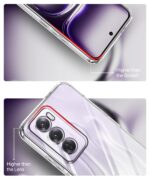 Crystal Clear Transparent Back Cover Case Compatible with Oppo Reno 12 Pro 5G Shockproof Flexible TPU Silicone Case with Full Body & Camera Protection Transparent - Image 5