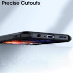 Shock Proof Clear Protective Back Case for Realme Narzo 50 5G | Oppo K10 5G - AirEDGE Technology | 360 Degree Camera Protection | Transparent Hybrid Back Case Mobile Cover - Black - Image 5