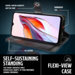 Shock Proof Flip Cover Back Case for Xiaomi Redmi 12C | Magnetic Wallet Leather Case with Stand - Image 8