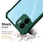 Shock Proof Clear Back Case Mobile Cover for Xiaomi Redmi A1 | Redmi A2 (Hard | Hybrid PC + TPU | Full Armour Device & Camera Protection | Green) - Image 4
