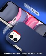 Slim Frameless Back Cover for iPhone 11 | Ultra Thin Lightweight Design & Camera Protection | Soft Matte Silicone Flexible Mobile Case (Blue) - Image 5