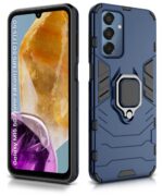 Shock Proof Back Case Mobile Cover for Samsung Galaxy M15 5G Prime Edition | M15 5G | F15 5G | Back Cover Case (Tough Armor | Hybrid PC + TPU | Ring Holder & in-Built Kickstand | Blue) - Image 4
