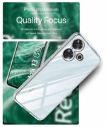 Crystal Clear Transparent Back Cover Case Compatible with Mi Redmi 13 5G & Poco M6 Plus 5G Shockproof Flexible TPU Silicone Case with Full Body & Camera Protection Transparent - Image 7