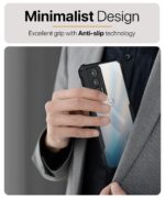 kelpuj Shock Proof Clear Protective Back Case for Motorola Moto Edge 20 - AirEDGE Technology | 360 Degree Camera Protection | Transparent Hybrid Back Case Mobile Cover - Black - Image 8