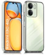 Ultra-Hybrid Clear Back Case Cover Designed for Xiaomi Redmi 13C 4G | Poco C65 | Sleek Hard Back | Cushion Edge Technology Shockproof Drop & Camera Protection Bump Transparent - Image 3