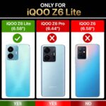 Tough Armor Bumper Mobile Back Case for iQOO Z6 Lite 5G | Sliding Camera Shield Cover | Shock Proof 360? Protection | Hybrid PC + TPU | Ring Holder with Kickstand ? Blue - Image 2