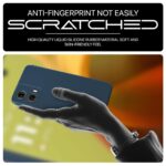 Back Cover for Motorola Moto G85 5G | Ultra Slim Soft Rubberised Case | Inner Velvet Fabric Lining | Matte Silicone Flexible Mobile Case | Camera Protection - Blue - Image 5