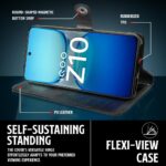 Shock Proof Flip Cover Back Case for Iqoo Z10 5G | Magnetic Wallet Leather Case with Stand - Image 8