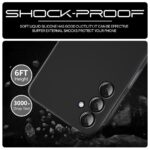 Back Cover for Samsung Galaxy M35 5G | Ultra Slim Soft Rubberised Case | Inner Velvet Fabric Lining | Matte Silicone Flexible Mobile Case | Camera Protection - Black - Image 6