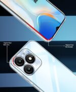 kelpuj Crystal Clear Transparent Back Case for Compatible with Itel A70 | Shockproof Flexible TPU Silicone Cover | Full Body & Camera Protection Transparent - Image 5