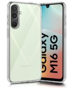 Transparent Back Cover Case for Samsung Galaxy M16 5G | Galaxy F16 5G | Raised Bumps for Full Device & Camera Protection Shockproof TPU Silicone Back Case Mobile Cover Transparent - Image 2