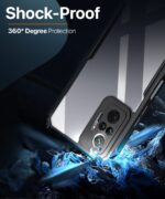 Shock Proof Clear Protective Back Cover Case for Redmi Note 10 Pro | Pro Max | AirEDGE Technology | Full Device & Camera Protection | Poly Carbonate + TPU Transparent Back Case - Black - Image 4