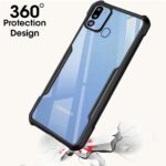 Shock Proof Clear Back Cover Case Mobile Cover for Samsung Galaxy M21 | M30s | M21 2021 (Hard | Hybrid PC + TPU | Full Armour Device & Camera Protection | Black) - Image 2