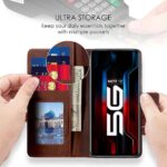 Shock Proof Flip Cover Back Case for Infinix Note 12 5G | Magnetic Wallet Leather Case with Stand - Image 3