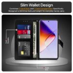 Shock Proof Flip Cover Back Case for Infinix Note 40 Pro | Magnetic Wallet Leather Case with Stand - Image 4