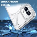 TPU Shockproof Back Cover Case Compatible for Nothing Phone 1 5G Nothing Phone 1 5G (Transparent Crystal Clear) - Image 5