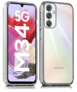 Ultra-Hybrid Crystal Clear Back Case Cover for Samsung Galaxy M34 5G | F34 5G | Hard Back | Slim Fit Shockproof Design | Camera Protection Bump | Back Cover Case (PC,TPU | Transparent) - Image 4