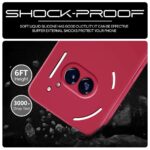 Back Cover for Nothing Phone 2a | Phone 2a Plus | Ultra Slim Soft Rubberised Case | Inner Velvet Fabric Lining | Matte Silicone Flexible Mobile Case | Camera Protection - Maroon Wine Red - Image 4