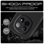 Back Cover for Realme P2 Pro 5G | Ultra Slim Soft Rubberised Case | Inner Velvet Fabric Lining | Matte Silicone Flexible Mobile Case | Camera Protection - Black - Image 3