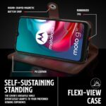 Shock Proof Flip Cover Back Case for Motorola Moto G30 | Magnetic Wallet Leather Case with Stand - Image 5