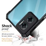 Shock Proof Clear Back Cover Case Mobile Cover for Redmi 11 Prime 5G (Hard | Hybrid PC + TPU | Full Armour Device & Camera Protection | Black) - Image 3
