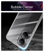 Transparent Back Cover Case for Poco X7 Pro 5G | Raised Bumps for Full Device & Camera Protection Shockproof TPU Silicone Back Case Mobile Cover Transparent - Image 8