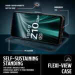 Shock Proof Flip Cover Back Case for Vivo T4 Lite 5G | Magnetic Wallet Leather Case with Stand - Image 5