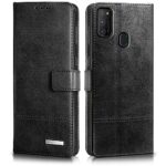 Shock Proof Flip Cover Back Case for Samsung Galaxy M30S | Magnetic Wallet Leather Case with Stand