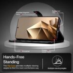 Shock Proof Flip Cover Back Case for Infinix Note 50X 5G | Magnetic Wallet Leather Case with Stand - Image 8