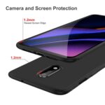 Abstract Sleek Design Flexible Silicone Edge to Edge 360 Degree Protection Shockproof Slim Back Case Cover for OnePlus 7 1+7 (6.41-inch) - Pitch Black - Image 2